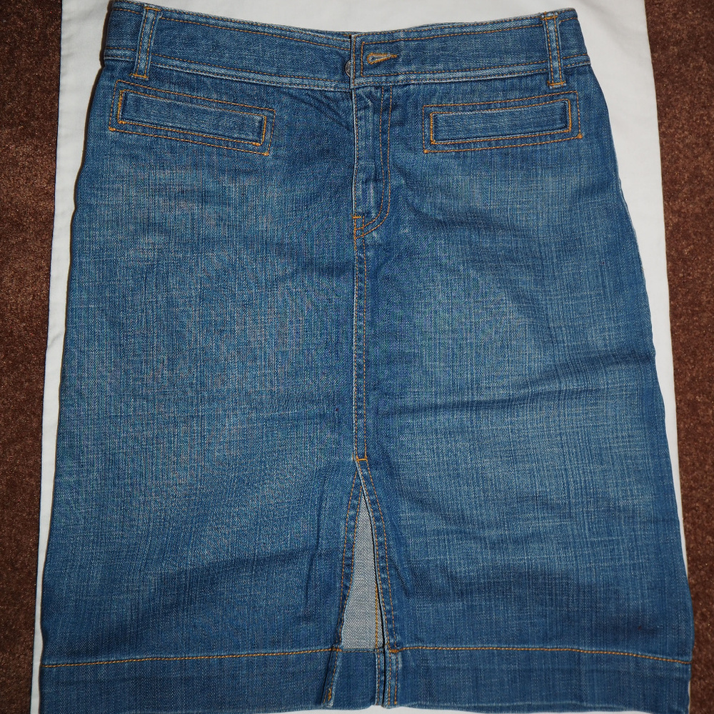 Banana Republic Denim Knee Length Skirt